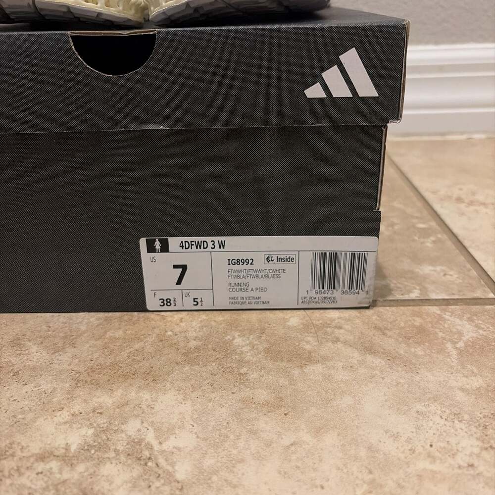 Adidas 4DFWD 3 Running Shoes, White (IG8987) Woman’s 7 - Picture 5 of 5